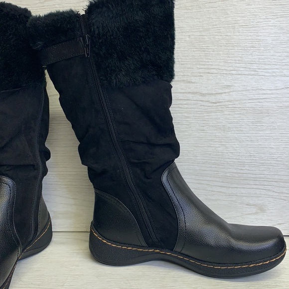 KimRogers Fur Lined Boots Size 10 - Picture 5 of 8